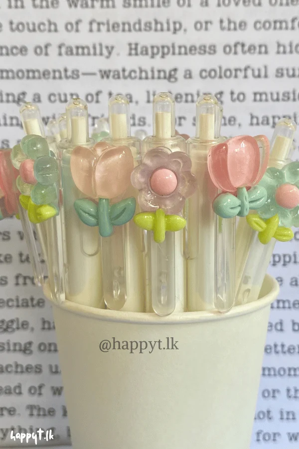 Cute Mini flower gel pen-Black color (1pcs)